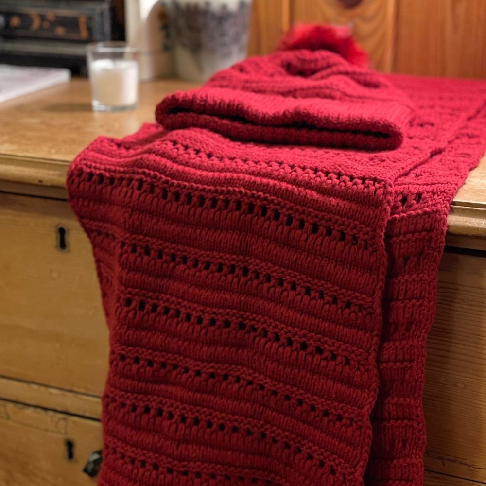 Red Winter Hat and Scarf